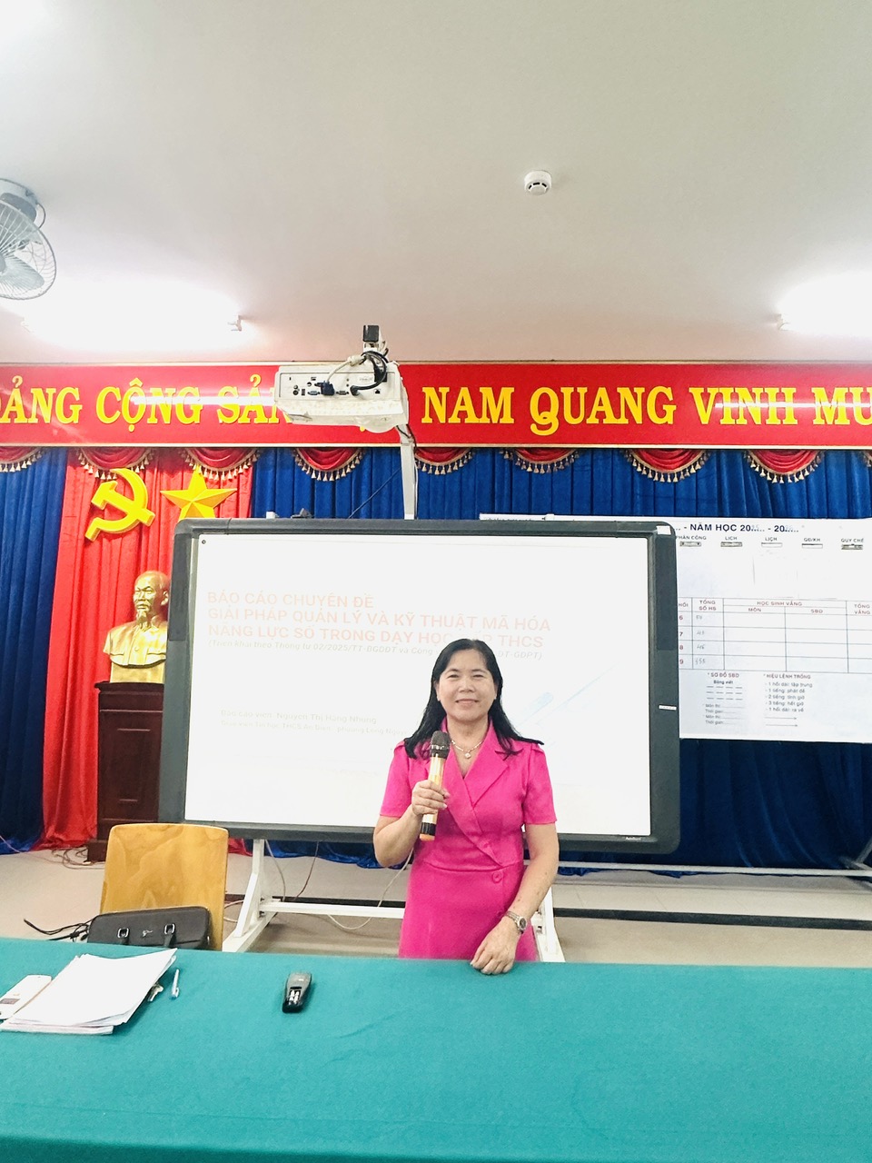 TRƯỜNG THCS AN ĐIỀN TỔ CHỨC BÁO CÁO CHUYÊN ĐỀ